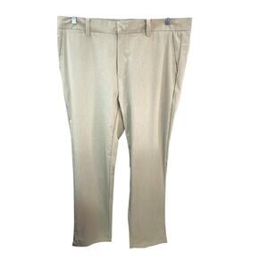 Crown & Ivy Golf Pants Men's 38x32 Beige Straight Leg Polyester stretch